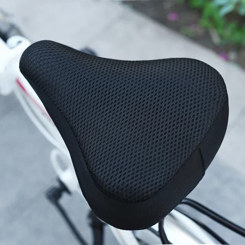 Coprisella per bicicletta 3D Coprisedili per bici morbidi Cuscino per sedile in silicone per ciclismo Sella traspirante per ciclismo Comoda sella per bicicletta