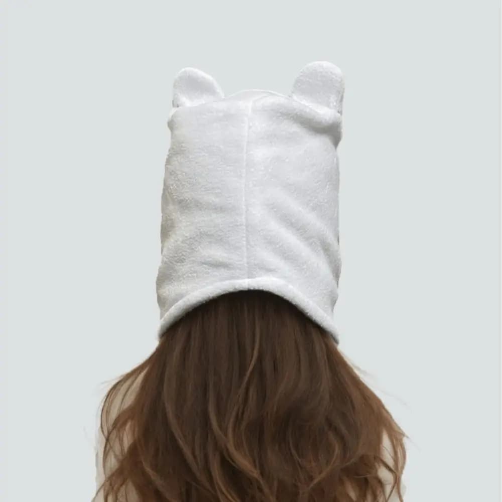 Cozy Cotton Balaclava Face Mask Windproof Thick Warm Hooded Scarf Soft Neck Warmer Hat Cold Weather