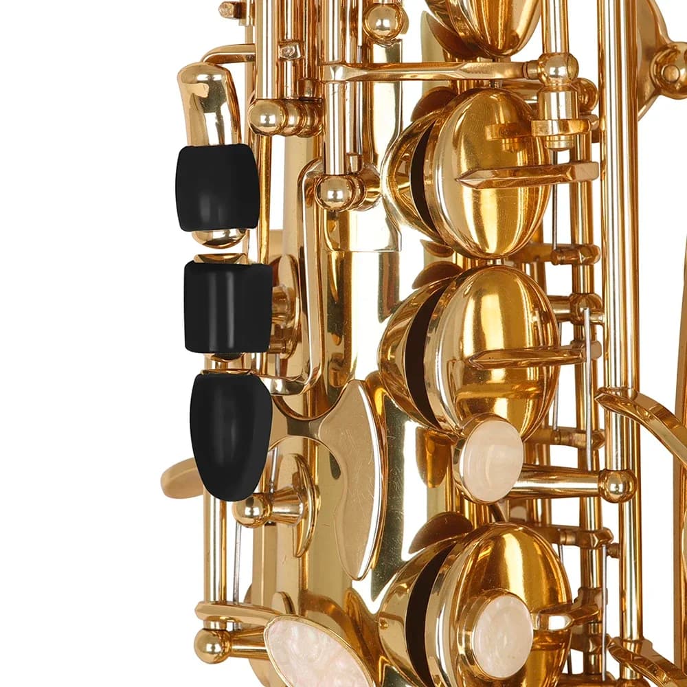 6pcs/Set Rubber Button Right-hand Side Heighten Key Pad Inlays For Alto/Tenor/ Saxophone Woodwind Instrument Parts Accessories