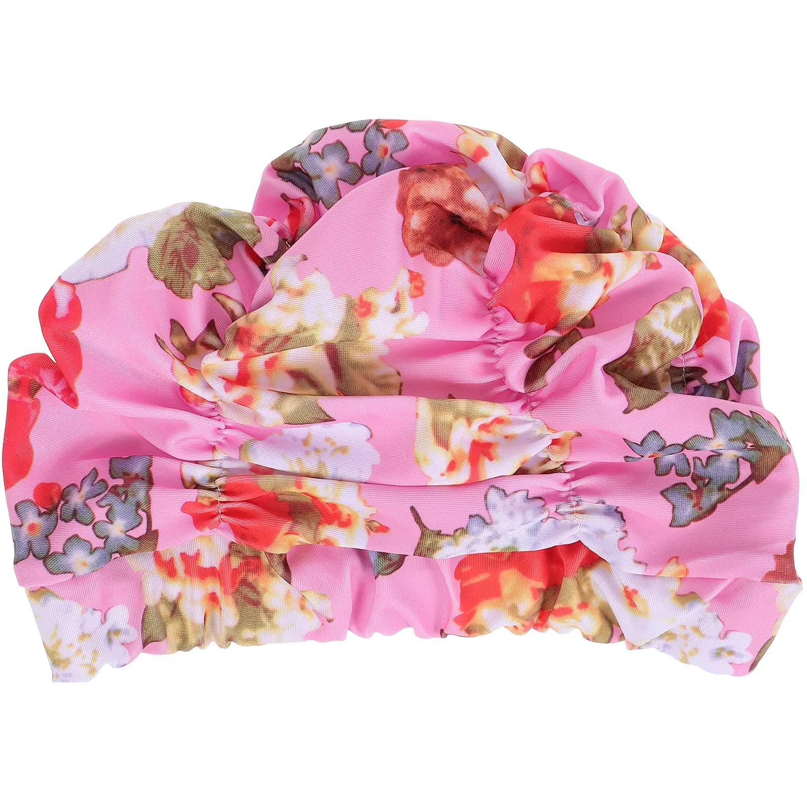 Adult Swim Cap for Women Swimming Fabric Cloth Long Hair Caps Easy Wear Protection Decorative