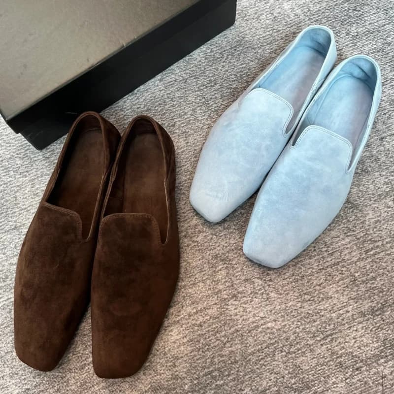 Women's Moccassini 2025 comode pendulum shoes casual fashion walkway apartments Schoenen Dames slider flat square head Sho