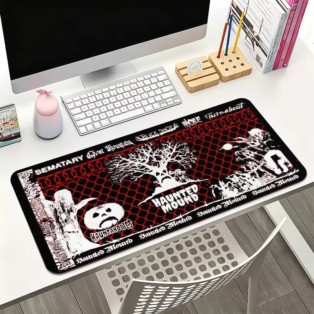 Sematary Haunted Mound Harold Mouse Pad For Office Gaming And Keyboards Non-Slip Large Waterproof
