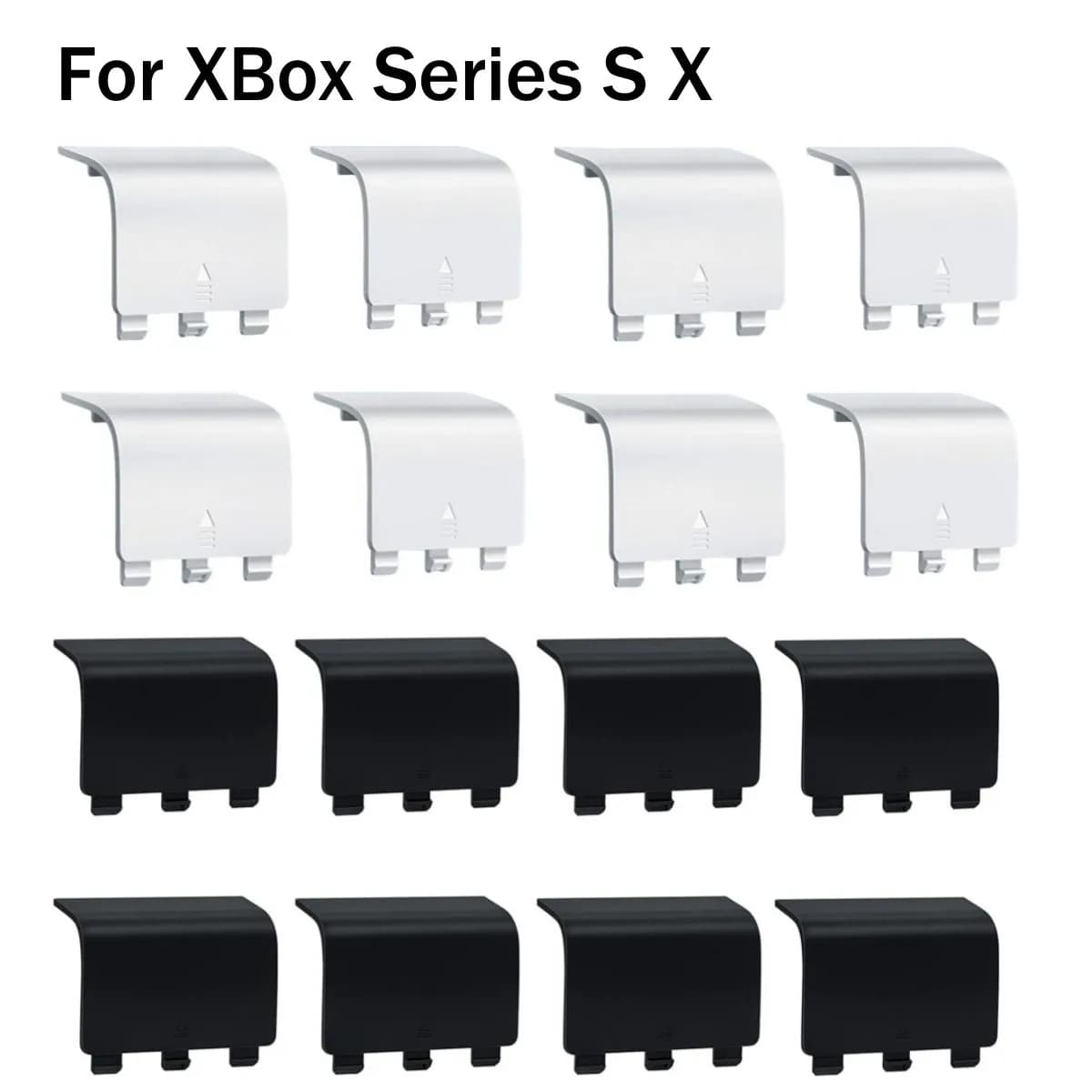 10pcs For Xbox Series S X Wireless Controller Plastic Battery Shell Lid Back Case Replacement Housing Door Cover