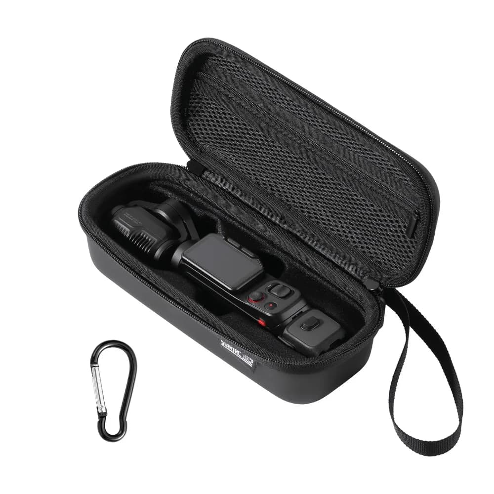 Portable Storage Bag Protective Waterproof Mini Carrying Case Anti-Scratch Shockproof PU Handbag for Insta360 Luna Ultra