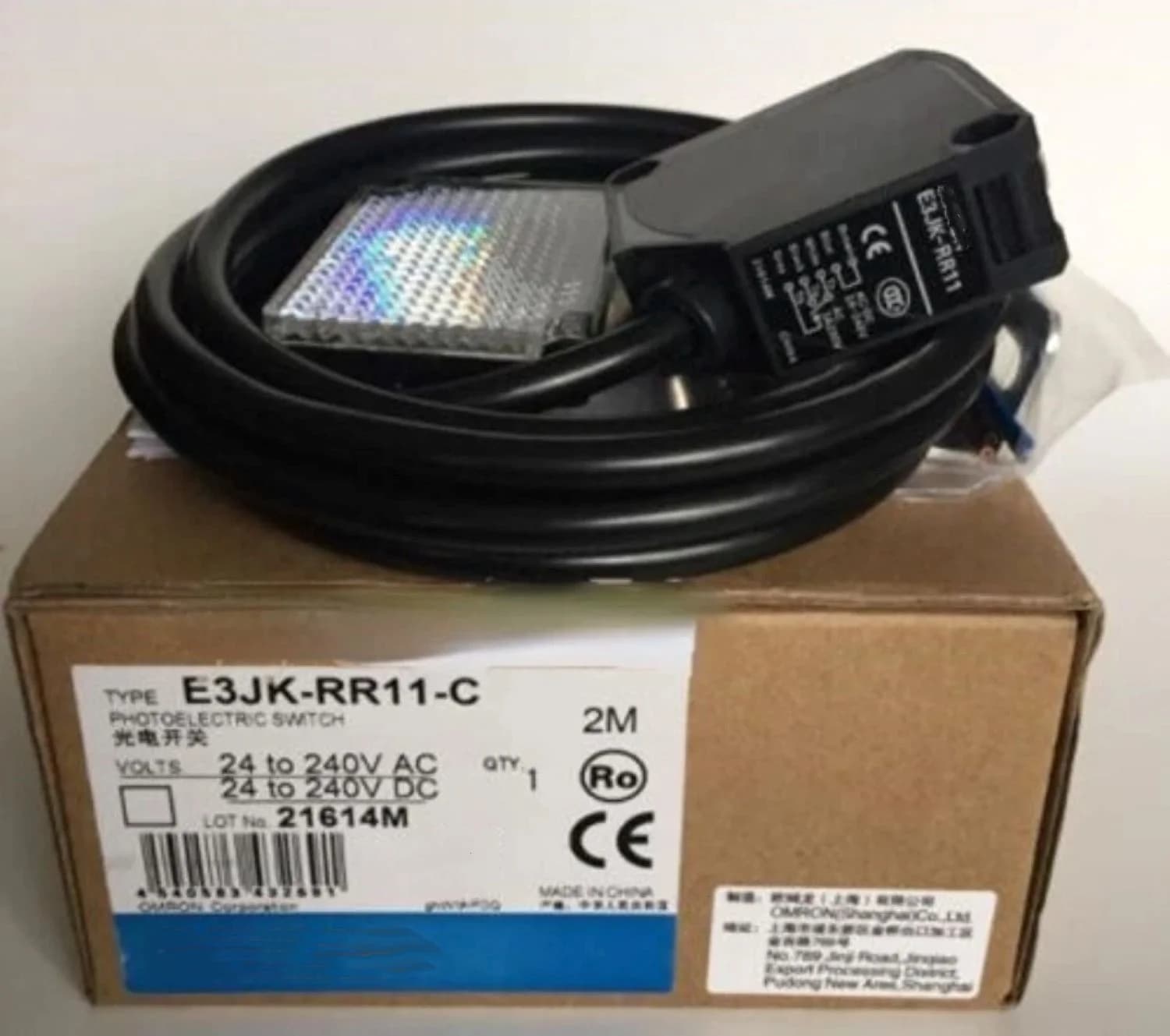 Sensore fotoelettrico, tipo senza alimentazione AC/DC E3JK-RR11-C 2M OMS E3JK7067C