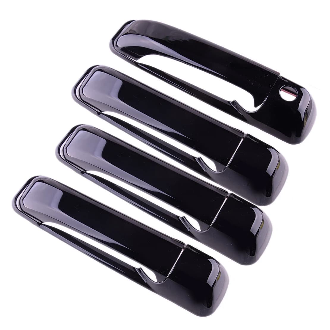 Auto Maniglia Esterna Della Porta Copertura Trim Set Nero Lucido Misura per Dodge Ram 1500 2500 3500 Jeep Grand Cherokee Nuovo