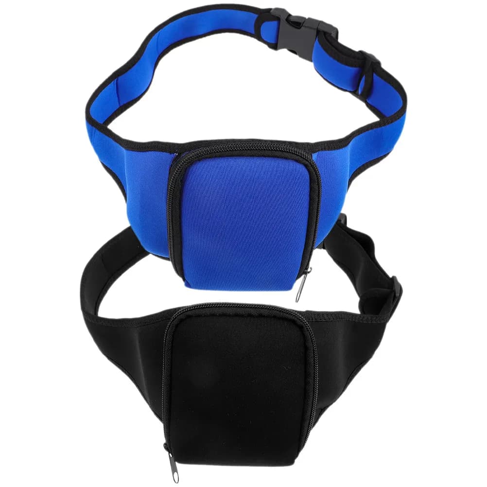 2 Pezzi Marsupio Porta Microfono Regolabile per Fitness, Corsa, Sport e Allenamento
