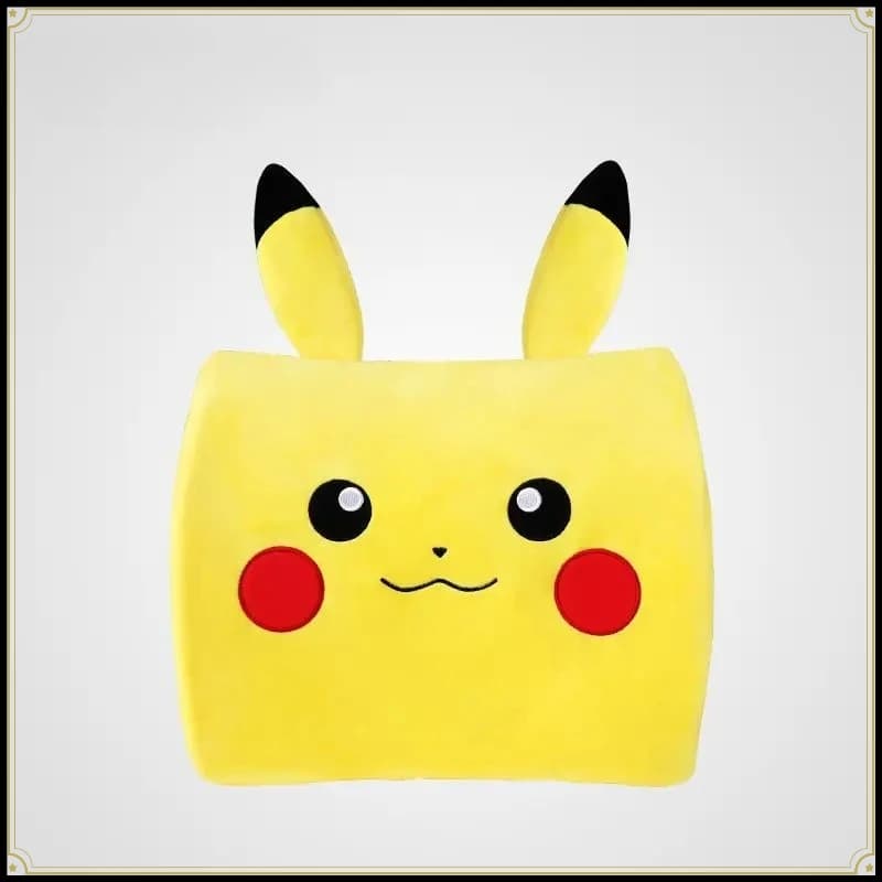 Nuovo Cuscino in Memory Foam Pokemon Pikachu 2026, Supporto Lombare per Sedia da Ufficio e Dormitorio, Protezione Schiena Universale, Tappetino Morbido per Seduta