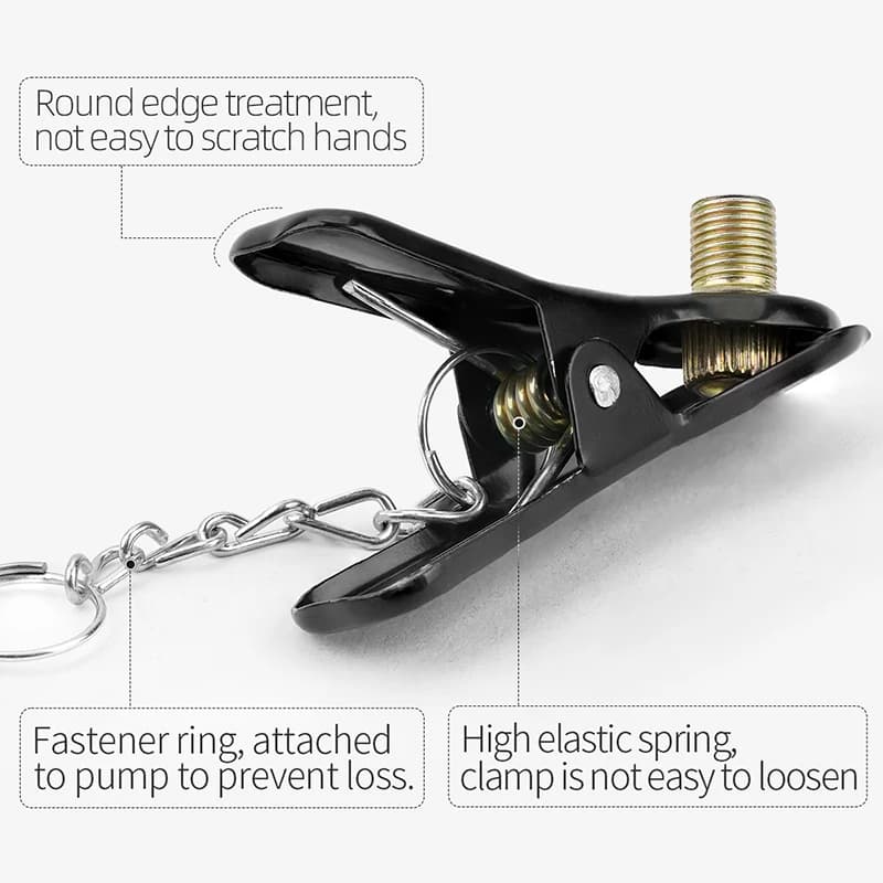 1/2/4/6/10/20PCS Pompa Adattatore Ugello Morsetto-on ugello aria Dunlop Valvola Schrader EV AV Gonfiatore Clip Convertitore Accessori Per Biciclette