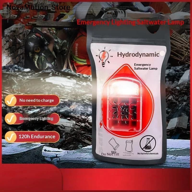 Portable Salt Water Emergency Lamp/No Battery Emergency Light /with Lifetime 120 Hourss Used For Camping Hiking Outdoor Survival