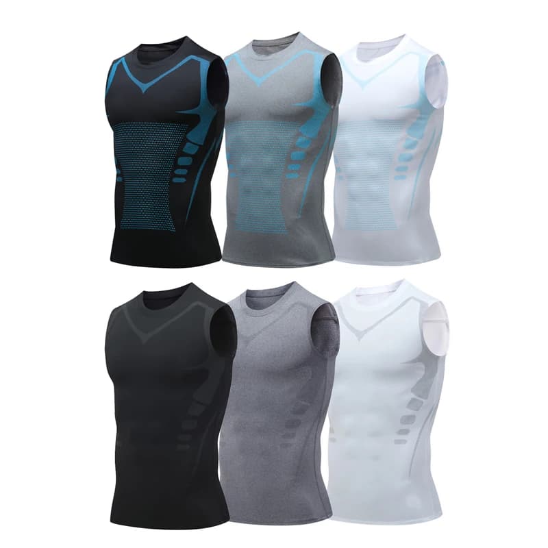 Canotta da uomo a compressione Canottiera da palestra da uomo senza maniche Abbigliamento sportivo ad asciugatura rapida Gilet da bodybuilding fitness maschile Top da allenamento muscolare
