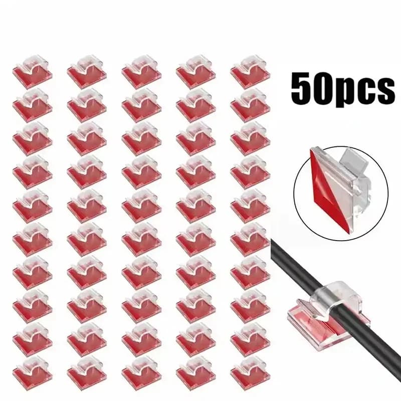 Clip per organizer per cavi USB Supporto per avvolgicavo Protezione per cavi Gestione cavi USB Gancio adesivo Morsetto da scrivania per linea di mouse per auricolari