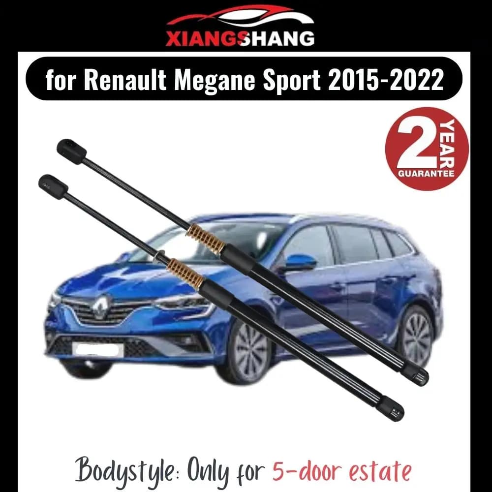 2 Pezzi Ammortizzatori a Gas per Apertura Automatica Posteriore con Molla per Renault Megane Sport Tourer IV 2015-2022, Bagagliaio, Ammortizzatori a Gas