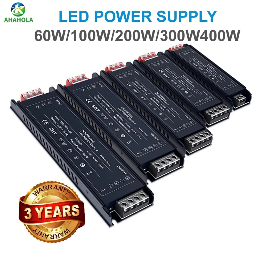 Alimentatore switching DC 12V 24V Trasformatore luce striscia led AC 220v a DC 12 Volt 5A 60w Fonte di alimentazione Adattatore CCTV SMPS