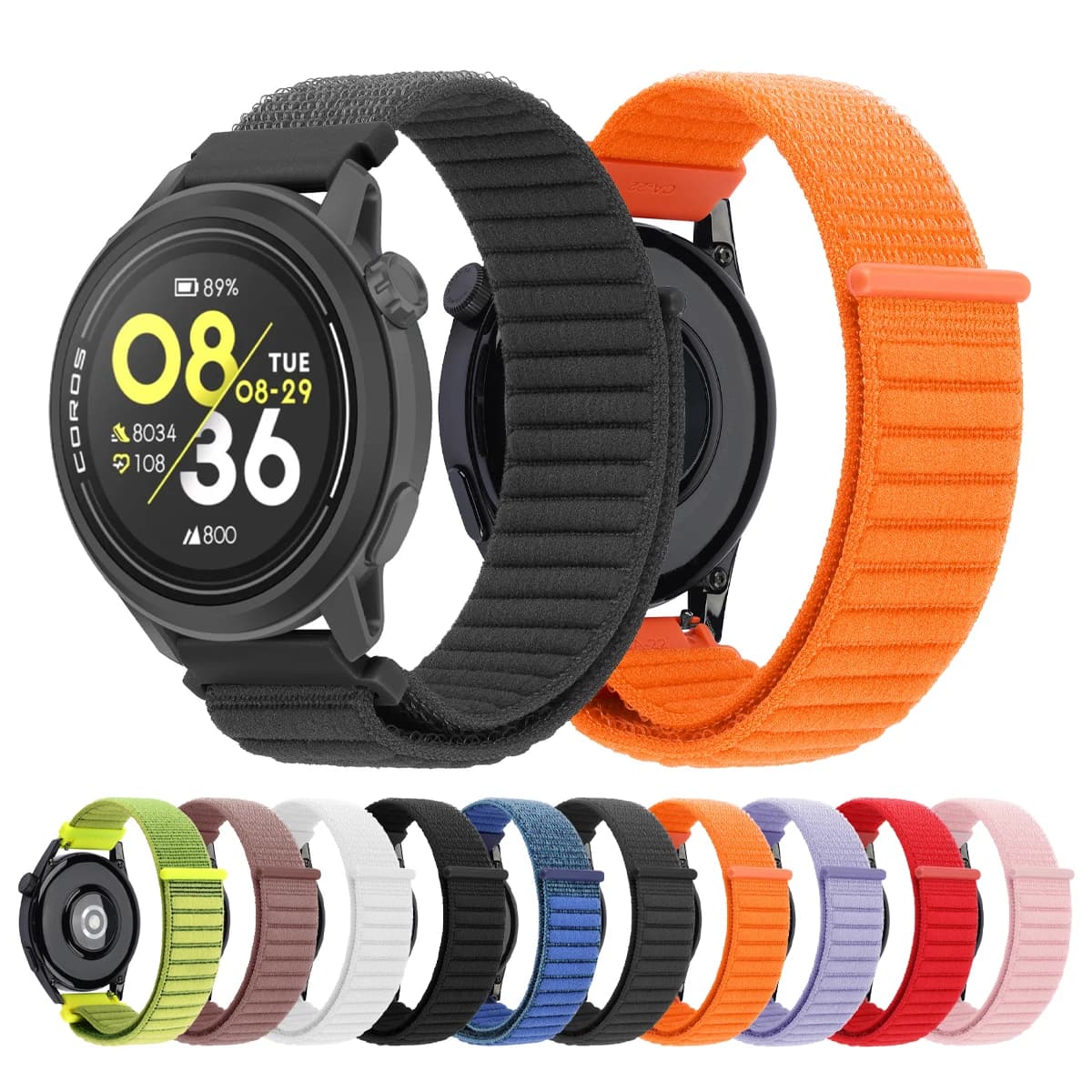 Cinturino in nylon traspirante per COROS PACE 3 2 Loop Band per COROS APEX 46mm 42mm/APEX 2/2 Pro Bracciali Correa 20mm 22mm Accessori