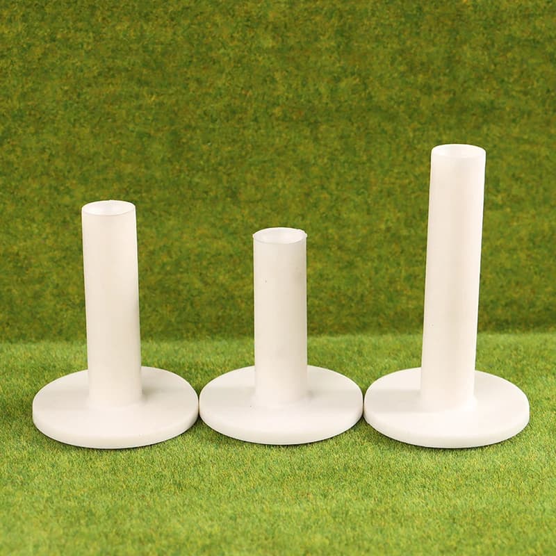 Supporto per tee da golf in gomma resistente da 1 pezzo per la pratica del campo di guida con tappetino porta palline a 4 altezze compatibile