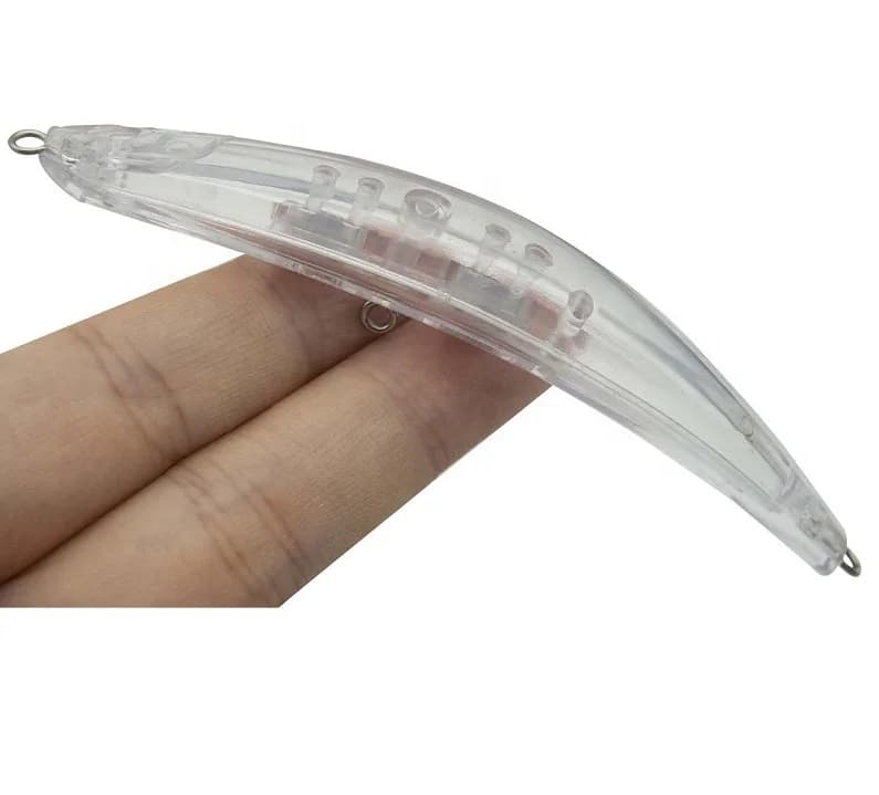 10pcs Unpainted Fishing Lure Floating Pencil Fishing Lures Hard Baits Bending Shape Lure Blank Minnow Bait Body 93mm 6.32g 8124#
