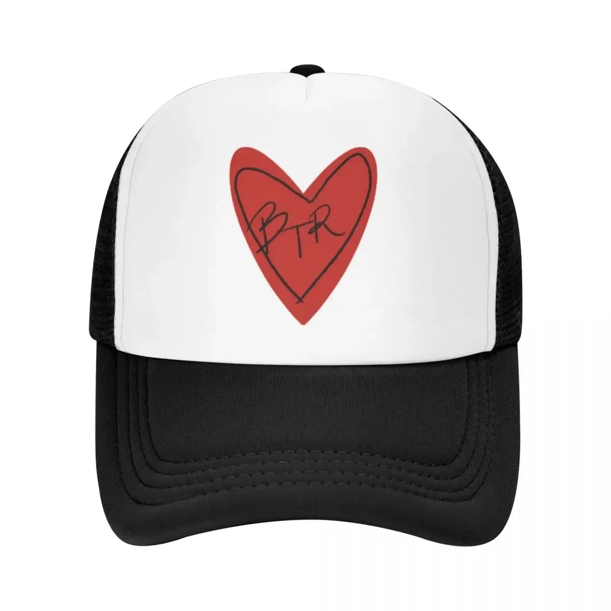 Nuovo berretto da baseball in rete con stampa BTR In My Heart Big Time Rush per donne, uomini, adulti, cappellini con visiera, nuova tendenza, cappello per protezione solare
