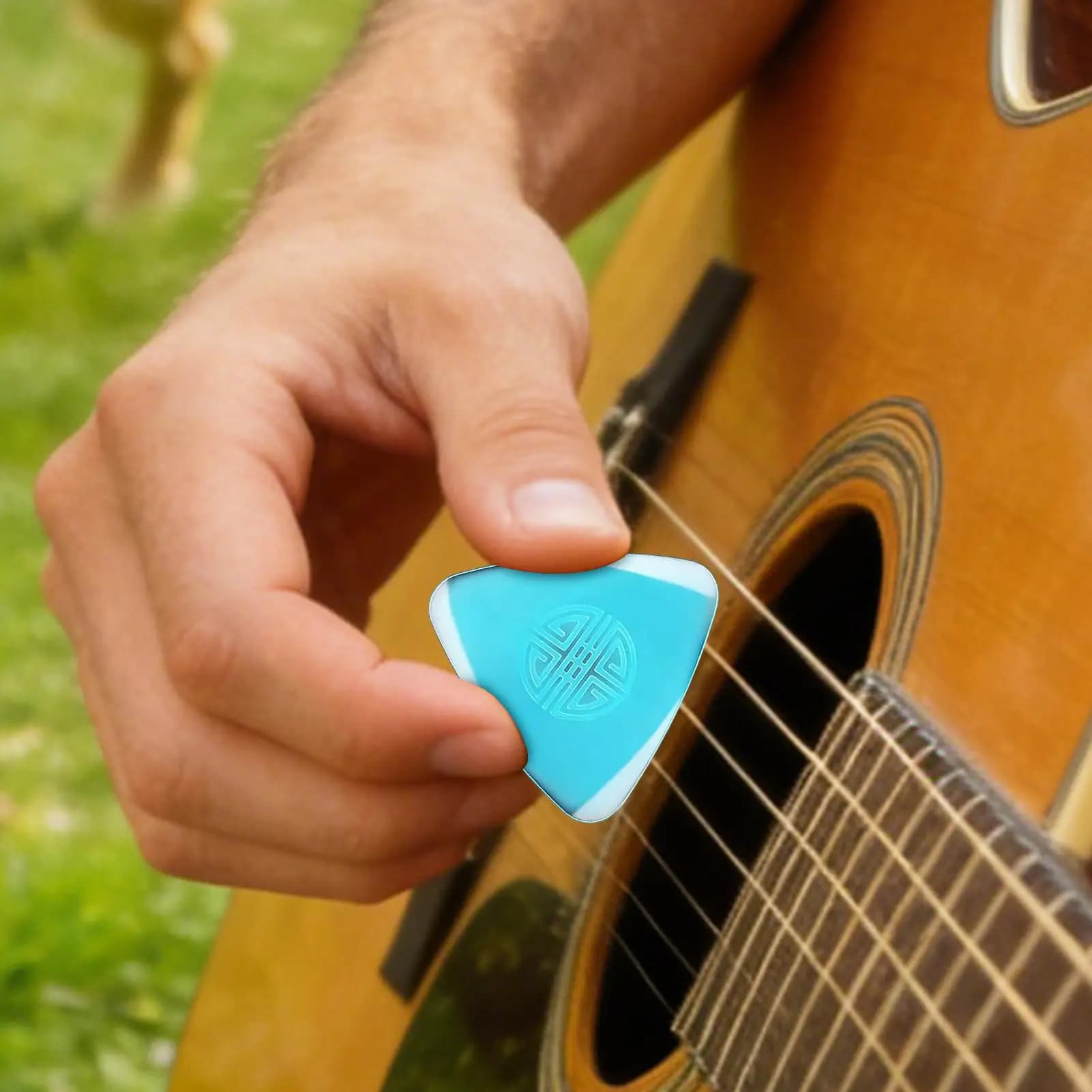 Plettri per Chitarra in Nylon Antiscivolo, Accessori Musicali Sottili per Chitarra Acustica e Basso, per Musicisti, Esibizioni, Lezioni di Musica, Uso Domestico
