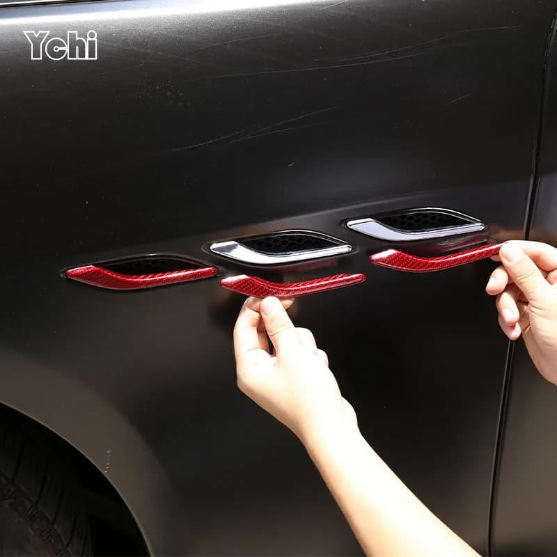 Copertura in Vera Fibra di Carbonio per Presa d'Aria Laterale Maserati Ghibli 2014-21, Accessori per Parafango e Presa d'Aria Laterale