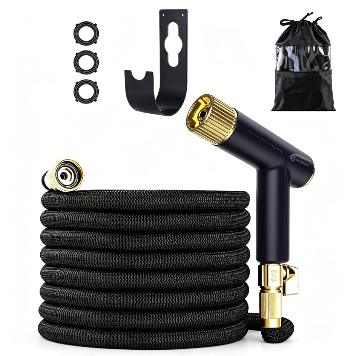Retractable Garden Hose High-Pressure Car Wash Water Gun Magic Hose for Watering Pipe Car Washing Best Seller