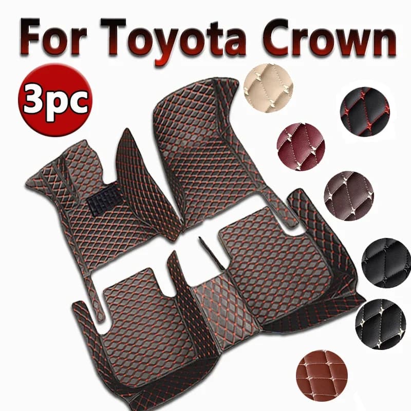 Tappetini per auto per Toyota Crown S180 2003 ~ 2009 Tappeto Tappetino in pelle di lusso Anti Dirt Pad Accessori per auto Auto Tappeto durevole Set completo
