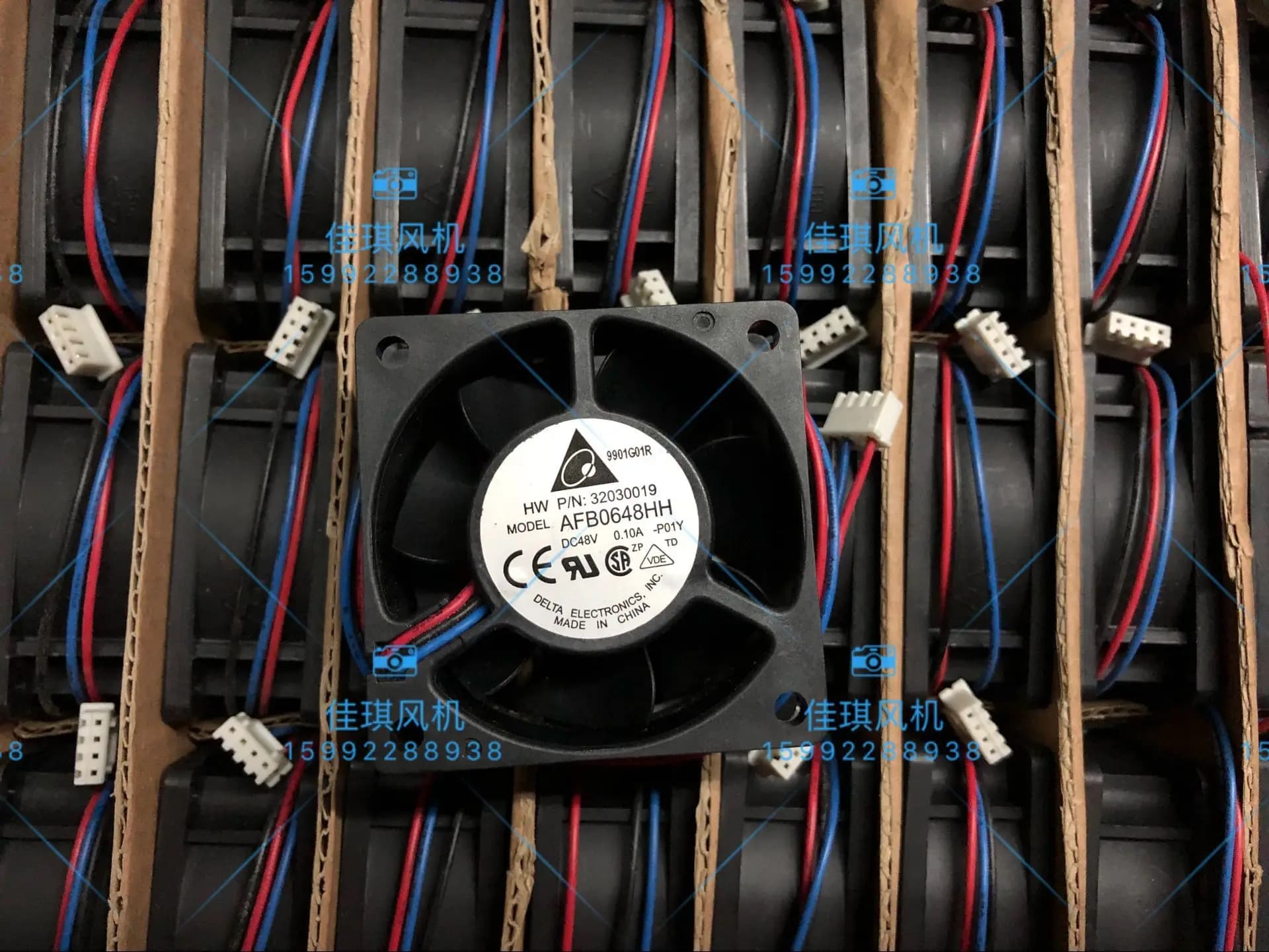 Ventola di raffreddamento per inverter con doppio cuscinetto a sfera Delta AFB0648HH EH SH 6025 48V 0.10A