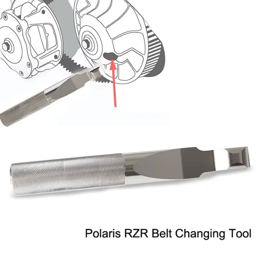 Strumento di cambio cinghia per Polaris RZR 900 S 1000 XP Turbo Strumenti chiave per rimozione cinghia Solido lega di alluminio per Polaris RZR 1000 570