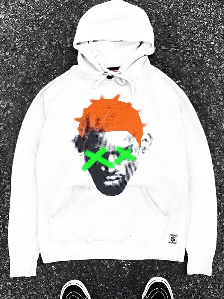 Pure Cotton Hoodie 480G Large Fluffy American Retro Lazy Sports Sle Roman ex Hooded Sweatirt Casual Faion