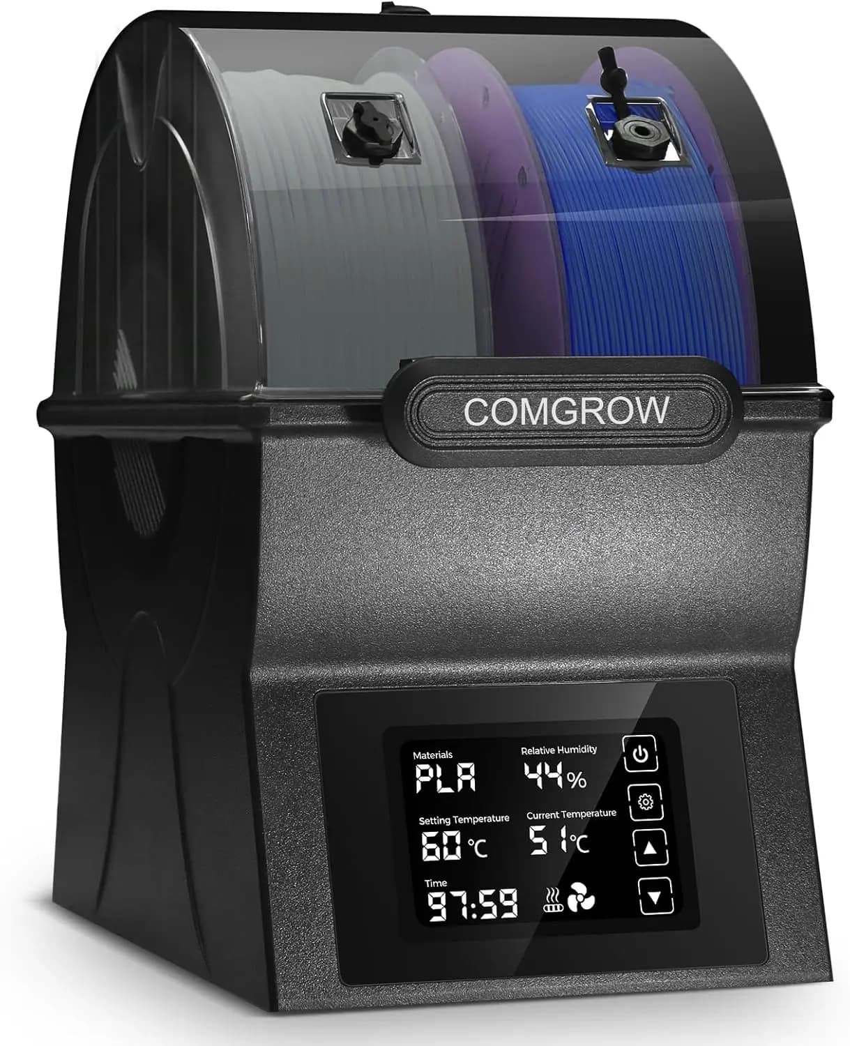 3D Filament Dryer with Rapid PTC Heater, Touch Screen, Contains 2 Spools for ABS PLA PETG TPU