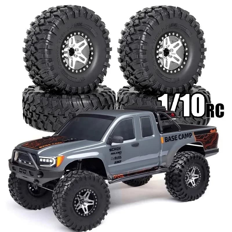 Pneumatici da 2.2 Pollici per 1/10 SCX10 II 90046 SCX10 III AXI03007 SCX10 Pro TRX4 TRX6 Gen7 Gen8 D90 VS4-10 MST CFX RC Crawler