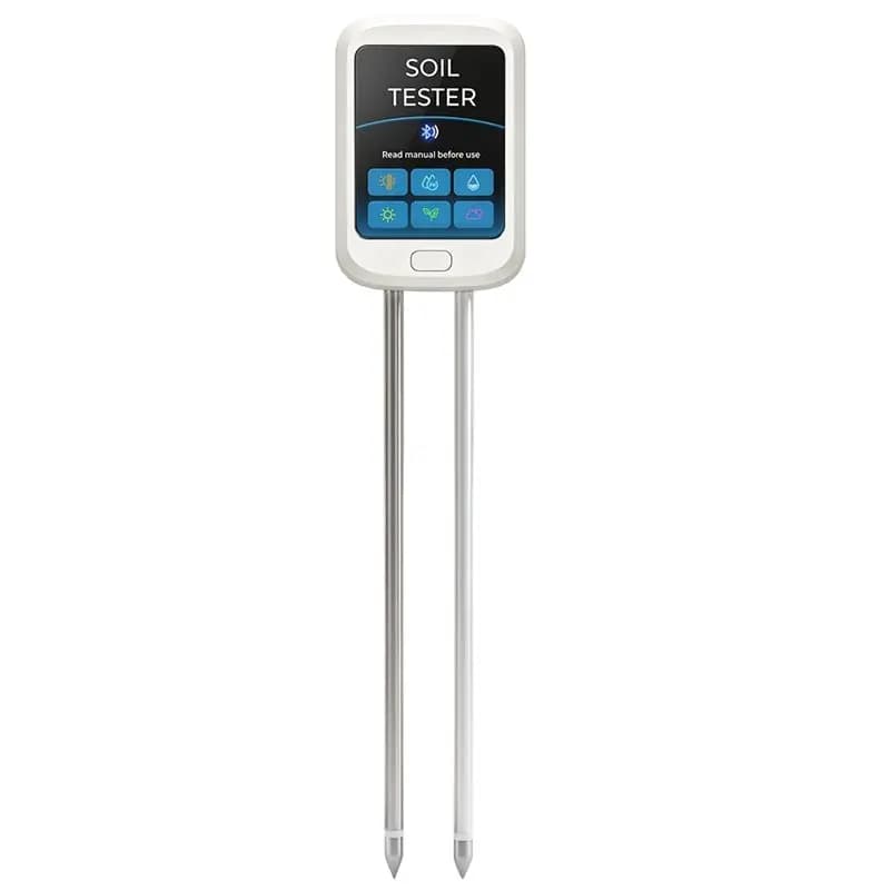 ABLN-6-In-1 Bluetooth Soil PH Tester EC Moisture Meter APP Logger Rechargeable Smart Plant Monitor For Garden Indoor Outdoor