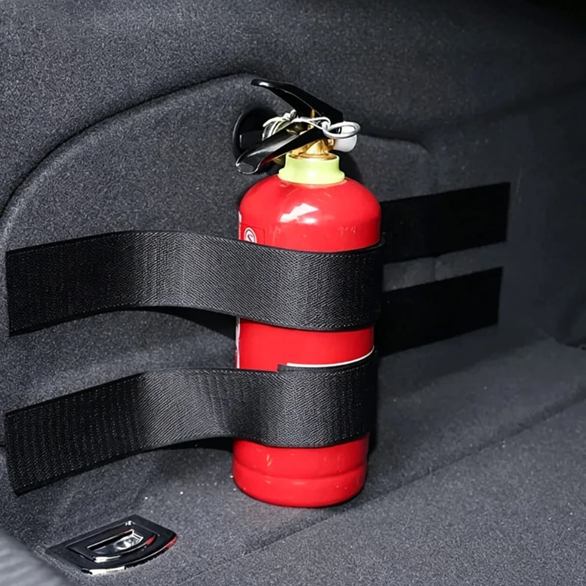 4PCS Car Trunk Straps – Heavy Duty Velcro, Secures Luggage & Accessories, Anti-Slip, Reusable, Fits SUV/Sedan/Truck