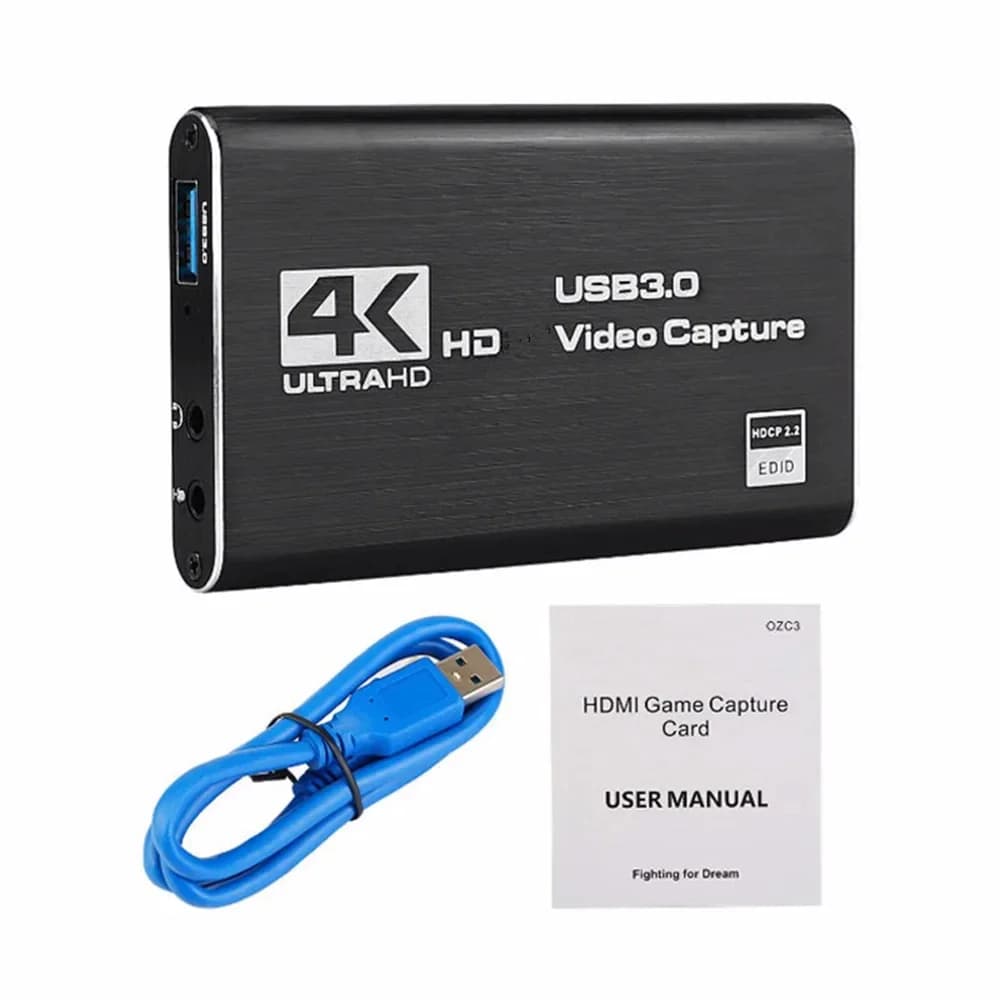 Scheda di acquisizione video HD 4K 1080P 60FPS USB 3.0 HD TV Camera Box di registrazione Registratore per streaming live per PC