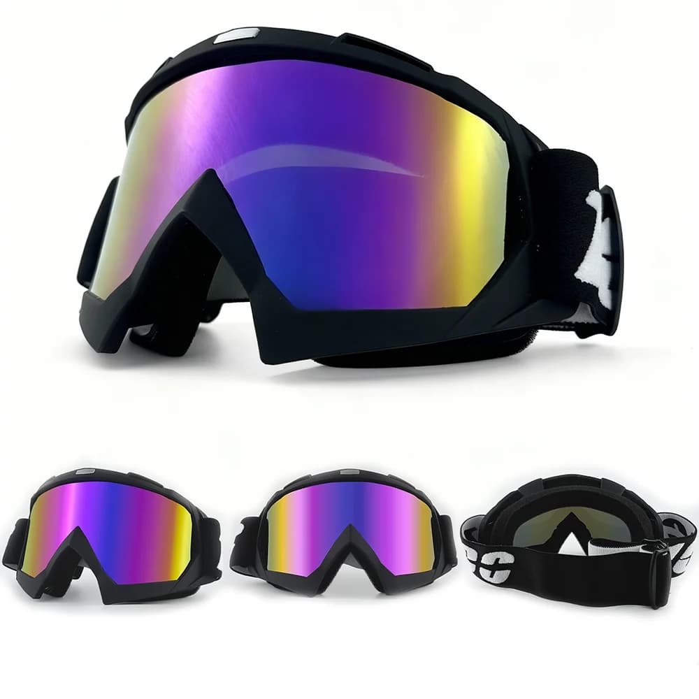 Occhiali da Sci e Snowboard Antiappannamento, Protezione UV per Sport Invernali, Ciclismo e Moto, Accessori Antivento