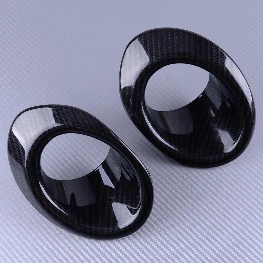 ABS di plastica In Fibra di Carbonio di Stile Esterno Anteriore Della Luce di Nebbia di Copertura Trim Anello Fendinebbia Fit Per Honda Civic Sedan Coupe 2016 2017 2018
