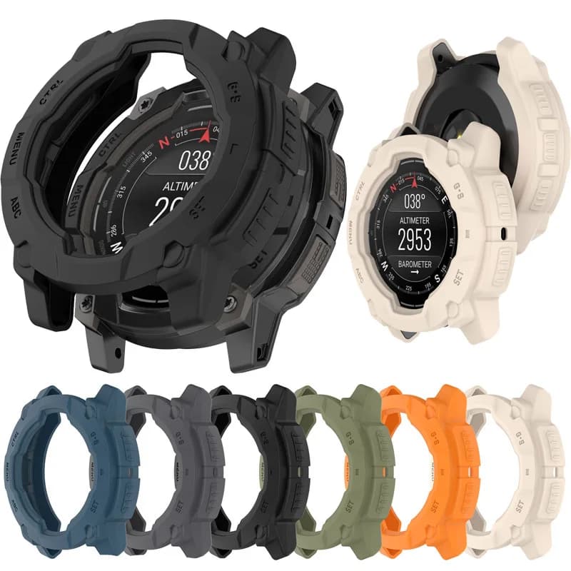 Armor Hollow TPU Protector Case For Garmin instinct3 45MM 50MM Frame Hard Cove Printing Protective Watch Shell Cases Bumper