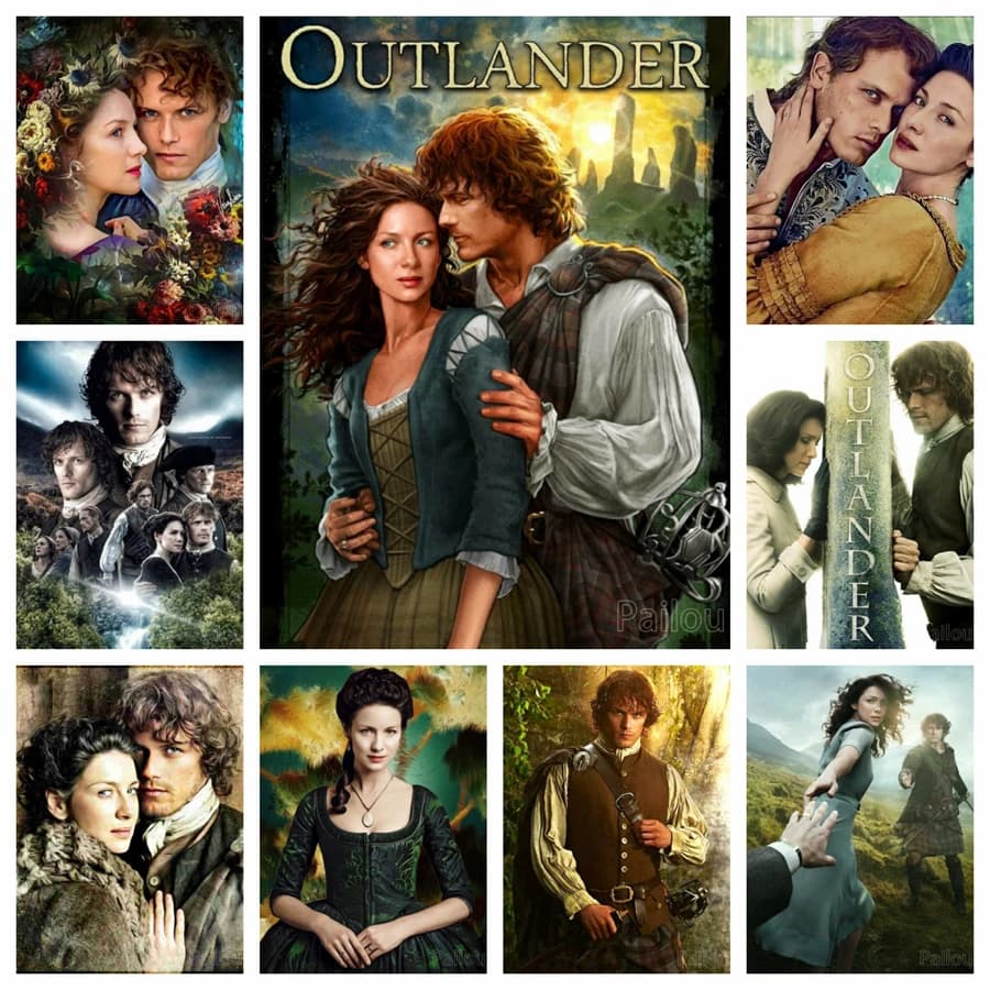 5d jaid Fraser Outlander pittura diamante serie Tv classica Caitriona Balfe Crystal Photo Art mosaico punto croce decorazioni per la casa