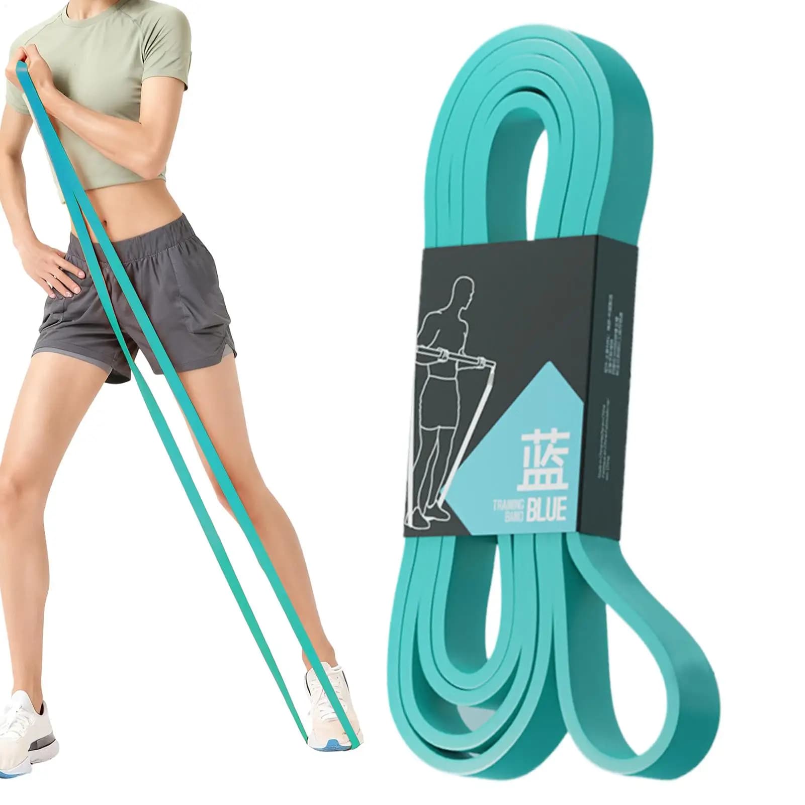 1pc Workout Resistance Bands Elastic Stretching Strength Training Pull Up Elastic Bands For Exercise For Women Men Home Gym