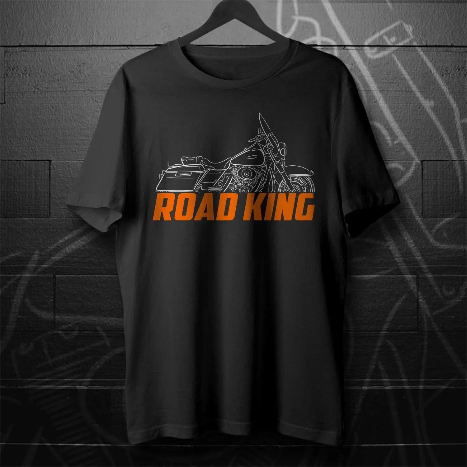 New Road King FLHR 1994-2022 - Motorcycle T-Shirt Daily Cycling Can Wear Cotton T-shirts for Both Men and Women