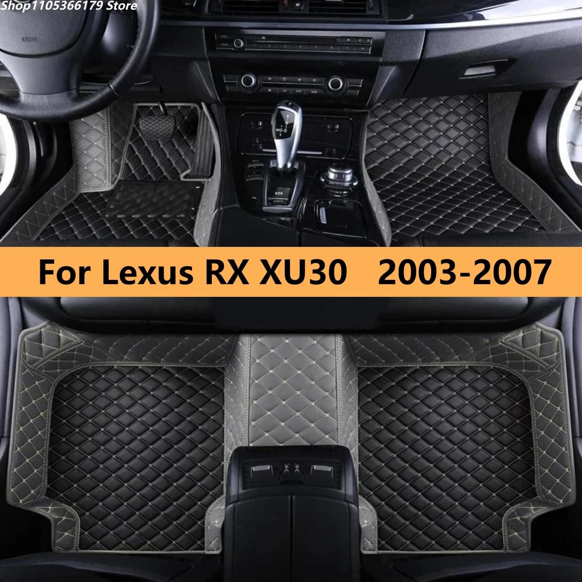 Tappetini Auto Personalizzati per Lexus RX XU30 2003 2004 2005 2006 2007, Accessori Interni per Uomo e Donna
