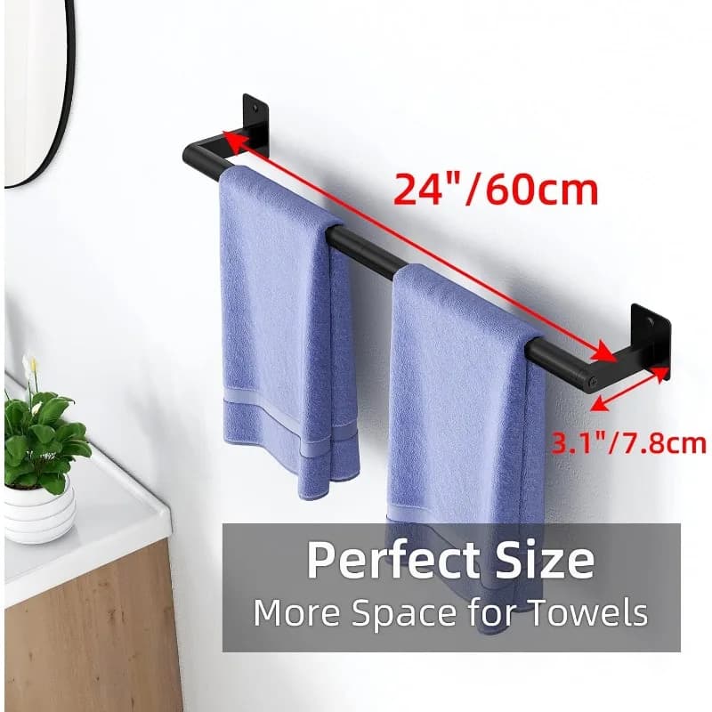 Portasciugamani da bagno, portasciugamani da parete per bagno, portasciugamani resistente, portasciugamani moderno per decorazioni per la casa