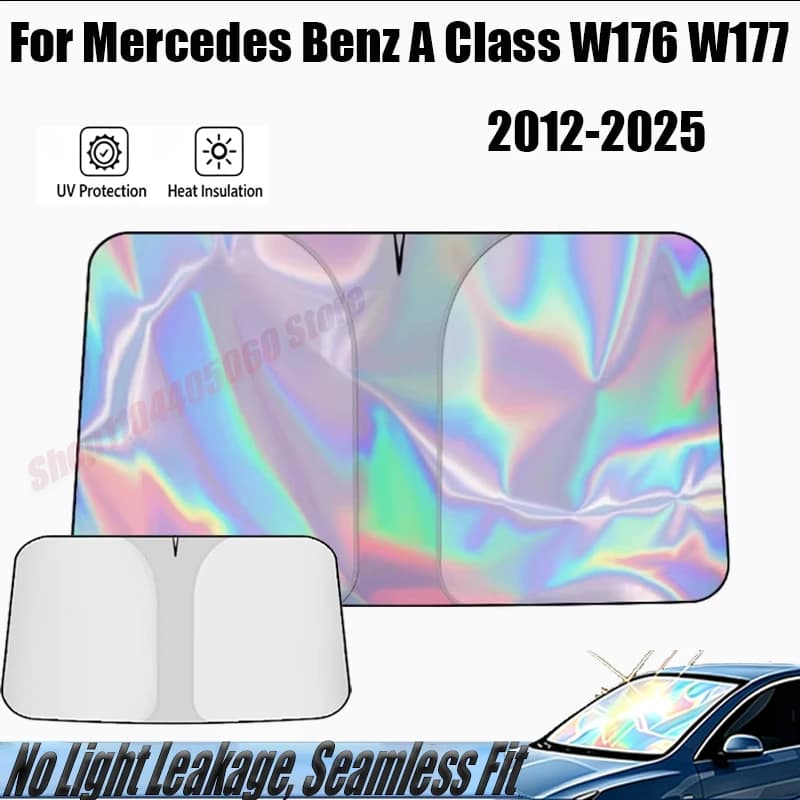 For Mercedes Benz A Class W176 W177 2012-2025 Car Sun Visor Auto Front Windshield Sunshade Heat Insulation Summer Accessories