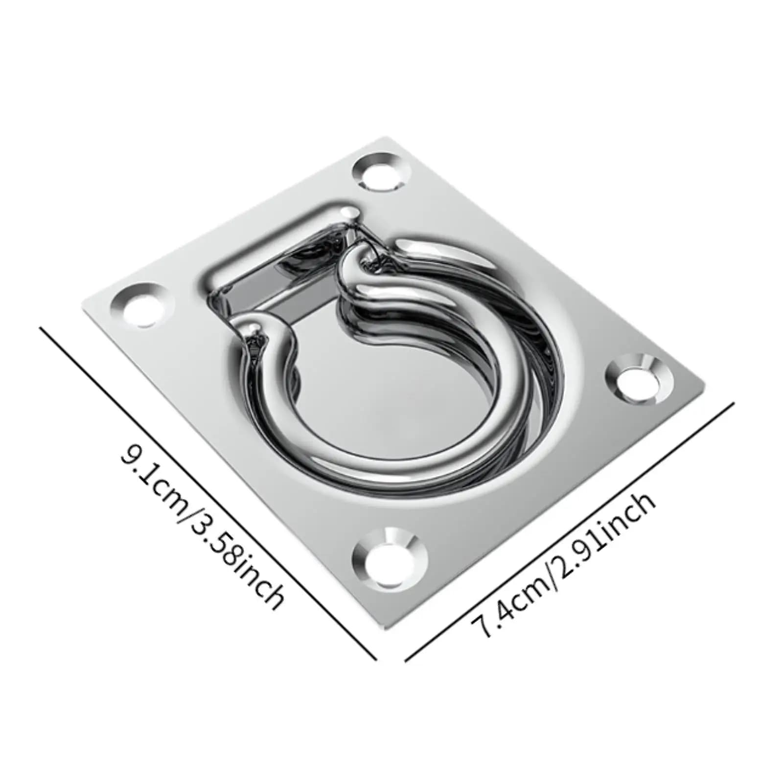 Recessed Tie Down Ring Lashing Ring Easy Installation Marine Boat Accessories Floor Rope Tie-down for Trailer Truck