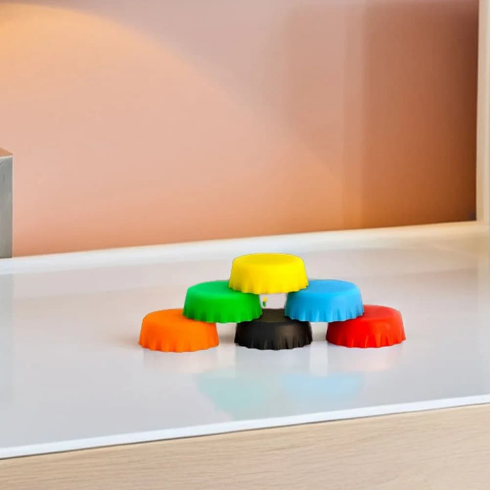 24 pezzi Gecko ciotola di alimentazione in silicone morbido rettile cibo e piatto d'acqua stabile bordo largo per accessorio per habitat di animali domestici drago barbuto