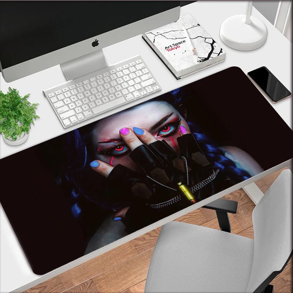 Mairuige Jinx Arcane tappetino per Mouse grande Xxl tappetino per Mouse tappetino per Mouse da gioco tappetino da scrivania impermeabile per Laptop accessori per giocatori tappetino da gioco per Pc
