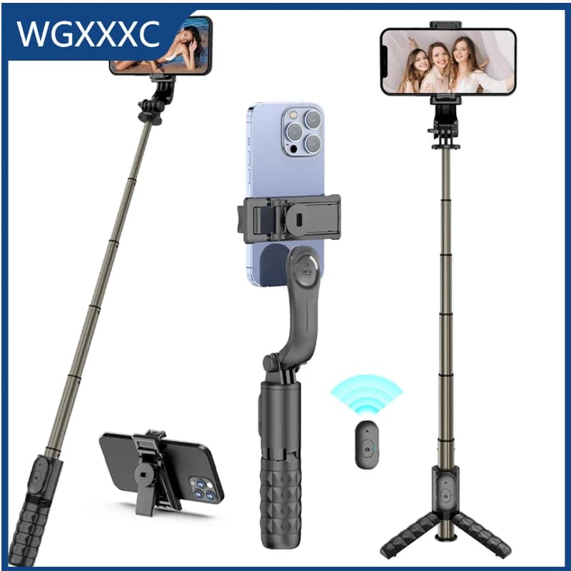 Mini Bastone Selfie Multifunzionale Wireless Bluetooth con Telecomando Integrato, Treppiede in Lega di Alluminio per Streaming Live