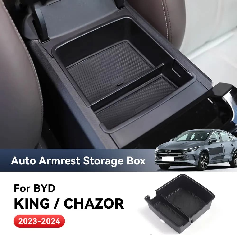 Per BYD KING DM-i Chazor 2023 2024 Auto Console Centrale Bracciolo Scatola di Immagazzinaggio Scatola Dell'organizzatore Accessori Interni Stivaggio Riordino