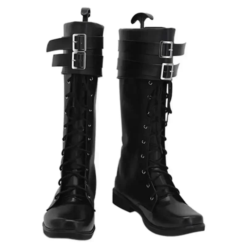 ABC123The Christmas Chronicles 2 Stivali da cosplay di Babbo Natale, scarpe realizzate su misura, taglia EU/USb;6'j,k.9;a