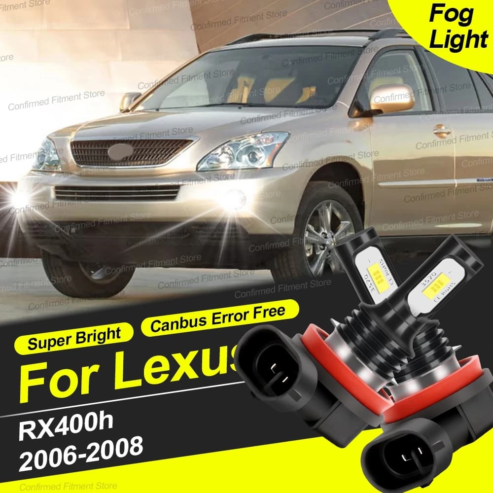 Super Luminoso 22000LM Lampadina Per Auto H11 Canbus No Error LED Auto Fendinebbia Anteriore Per Lexus RX400h 2006 2007 2008 Plug and Play